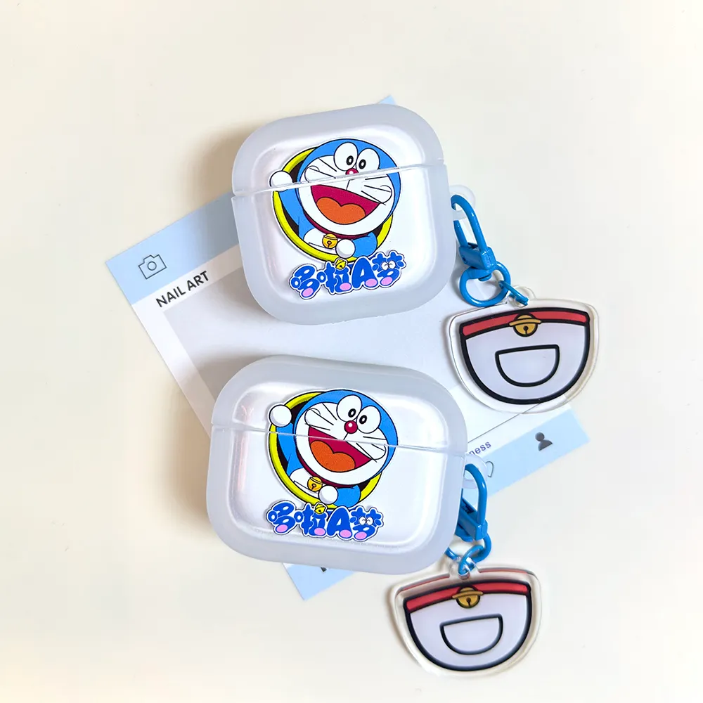 卡通蓝胖子适用airpods4保护套苹果耳机壳airpodspro2蓝牙四代软 - 图片 5