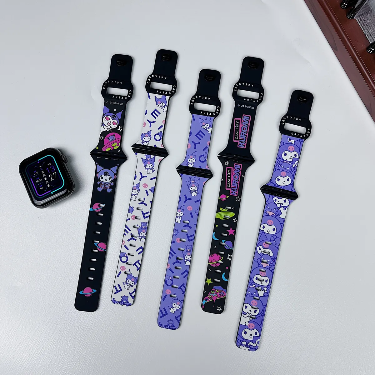 苹果-CASETiFY表带库洛米联名-硅胶材质适用S1-S10腕带S9高级感表带S8 - 图片 4