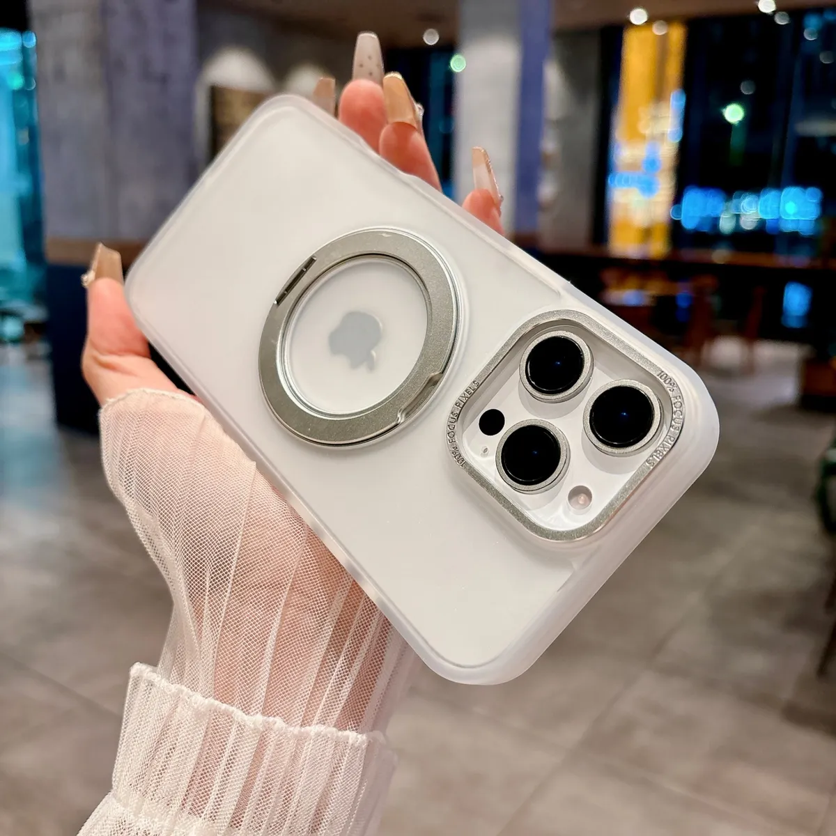 适用iphone苹果手机壳新款360转动解压神器超强磁吸支架车载高级感轻奢软壳抗震防摔保护套 - 图片 10