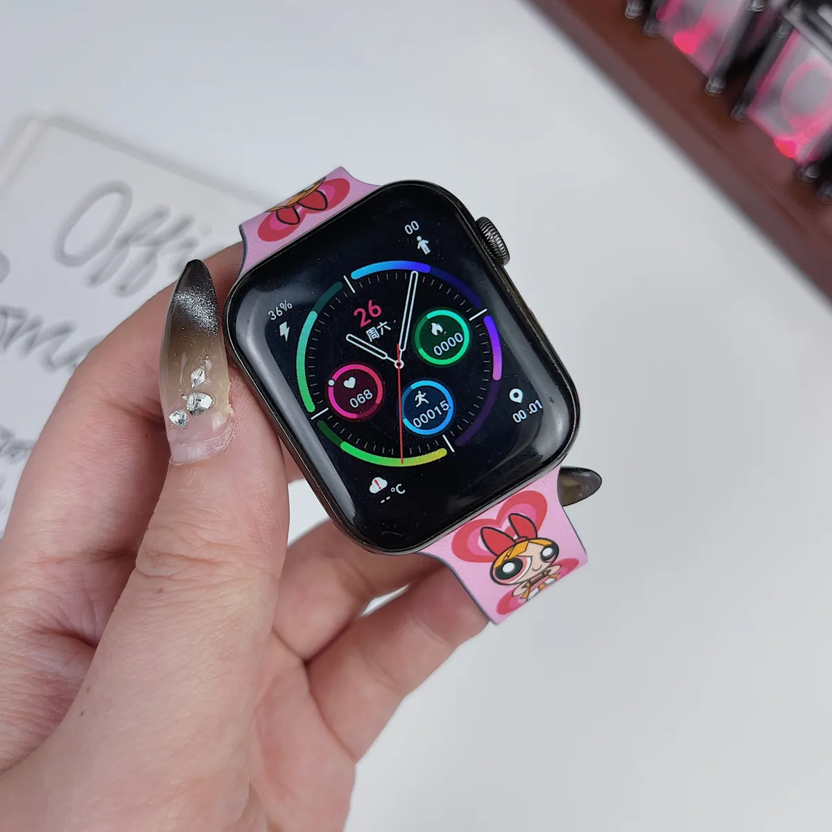 苹果-CASETiFY表带飞天小女警-硅胶材质适用S1-S10腕带S9高级感表带S8 - 图片 7