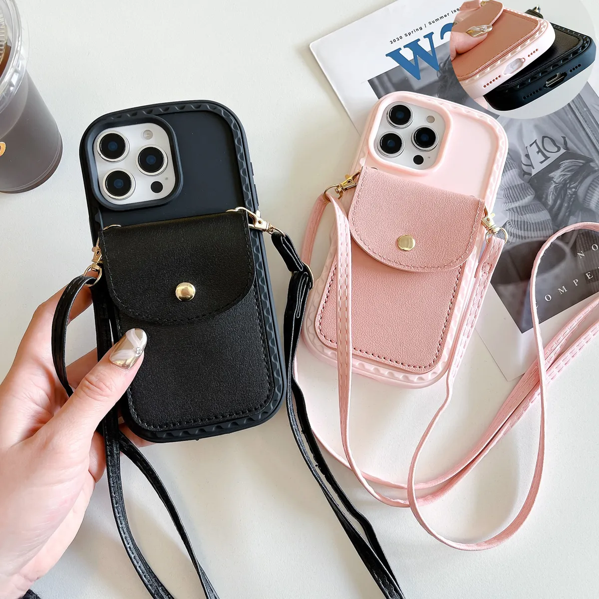 新模具防尘塞推窗卡包适用苹果15promax手机壳16promax保护套14promax挂绳13promax手机壳 - 图片 8