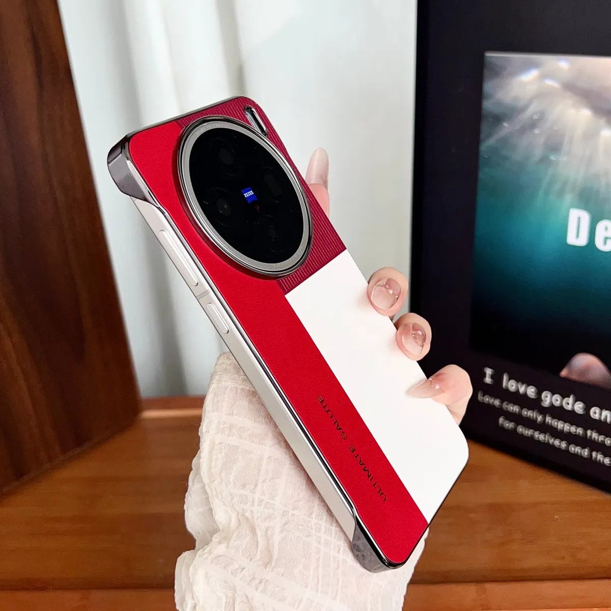 适用于X200系列型格红绿三色拼接手机壳