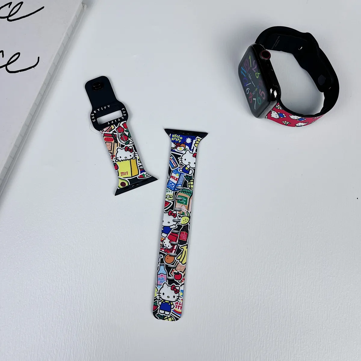 苹果-CASETiFY联名KT猫表带-硅胶材质适用S1-S10腕带S9高级感表带S8 - 图片 3