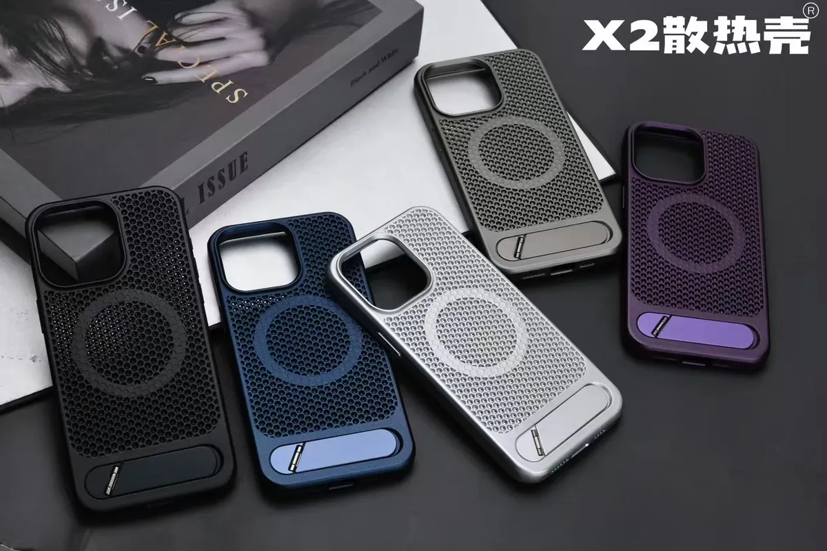 X2蜂窝3D蜂巢散热磁吸支架适用苹果iphone16系列保护壳 - 图片 3
