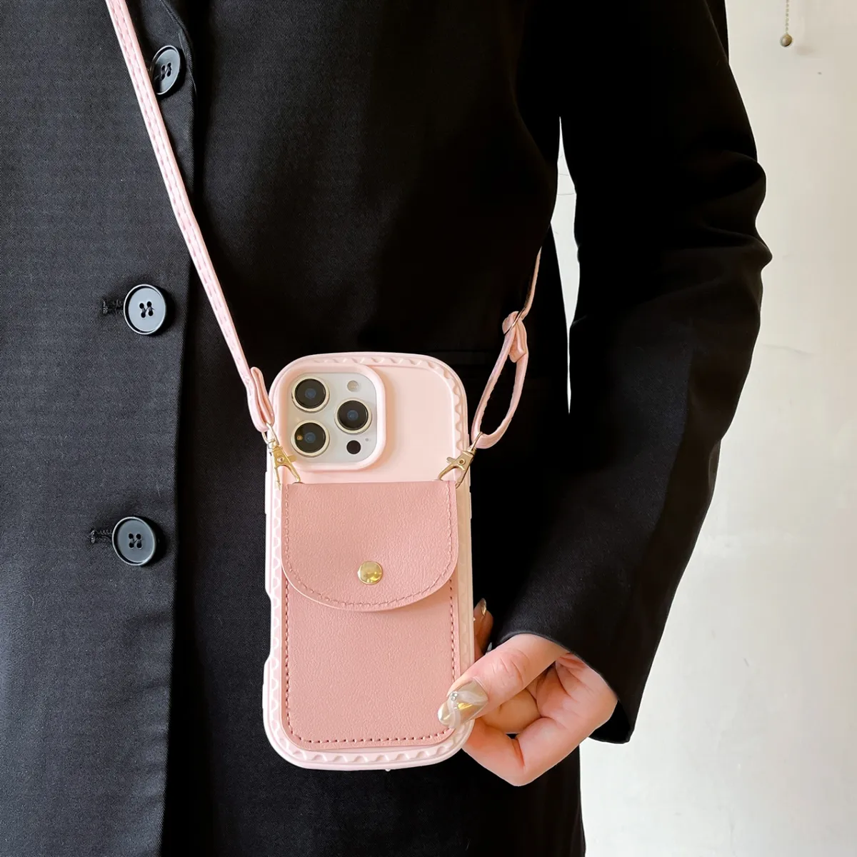 新模具防尘塞推窗卡包适用苹果15promax手机壳16promax保护套14promax挂绳13promax手机壳 - 图片 5