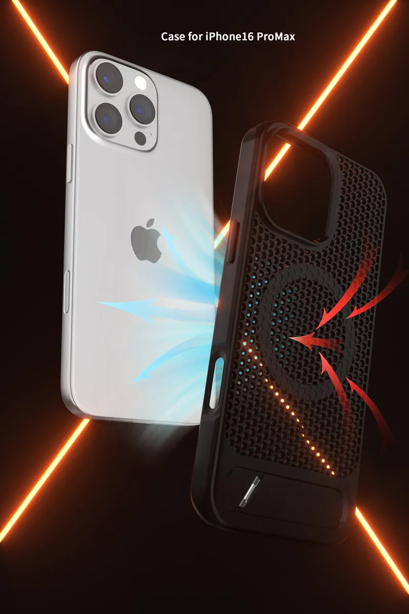 X2蜂窝3D蜂巢散热磁吸支架适用苹果iphone16系列保护壳 - 图片 10