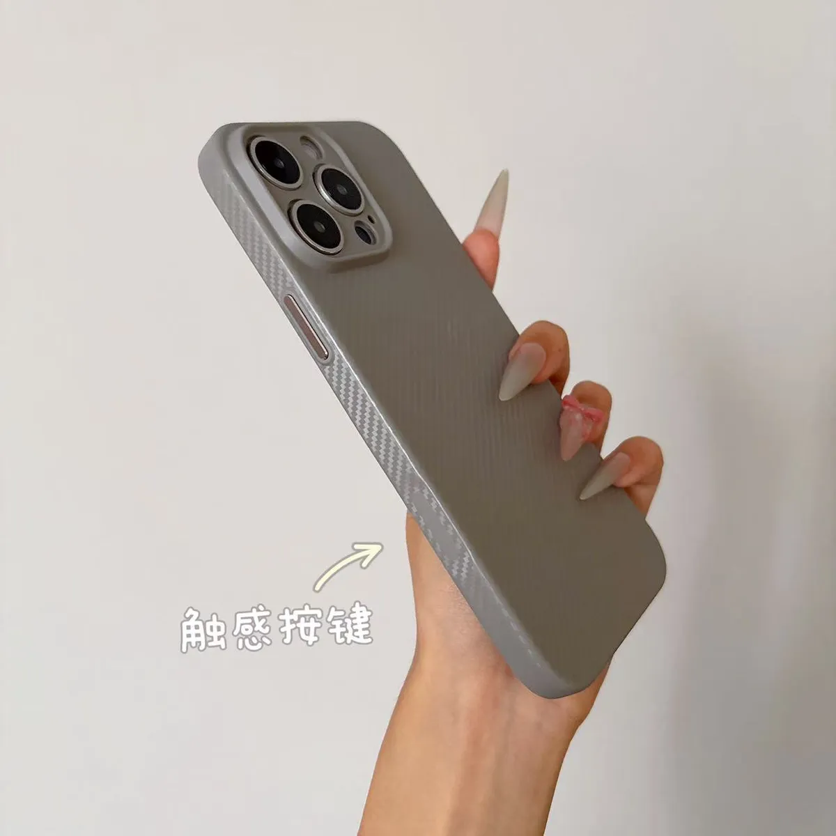 【灵动AI触控】苹果16Promax碳纤维磨砂壳16pro手机壳iPhone15超薄14防摔软壳13手机壳12情侣同款 - 图片 9