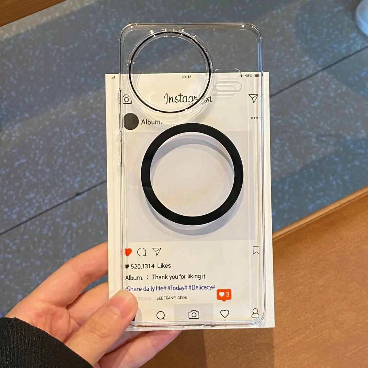 ins适用K80夜光网红防摔透明硬壳情侣