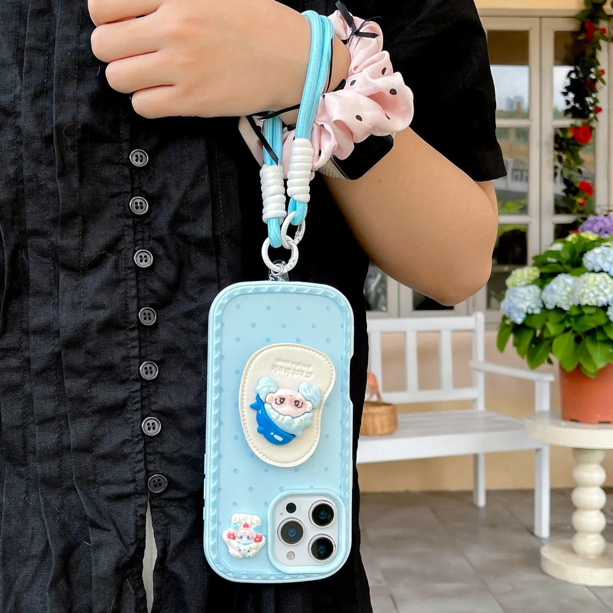 新模具卡通女孩支架适用iPhone15promax防摔苹果14promax手机壳16promax手机壳13promax - 图片 3