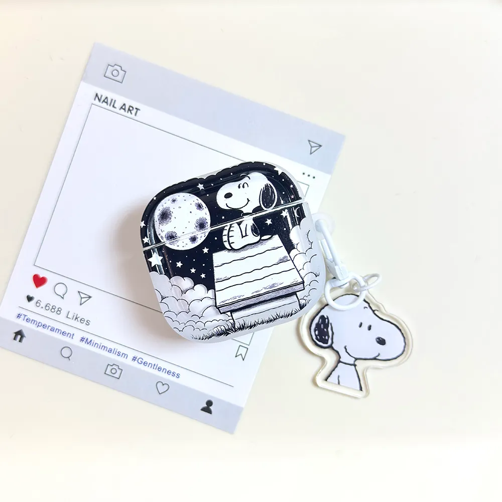 卡通史努比适用airpods4保护套苹果耳机壳airpodspro2蓝牙四代软 - 图片 5