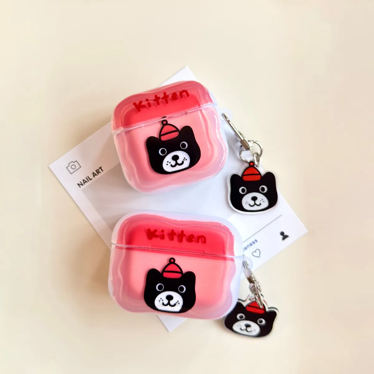 卡通撞色猫狗适用Airpods4代耳机保护套pro2二三代苹果蓝牙3代 - 图片 3