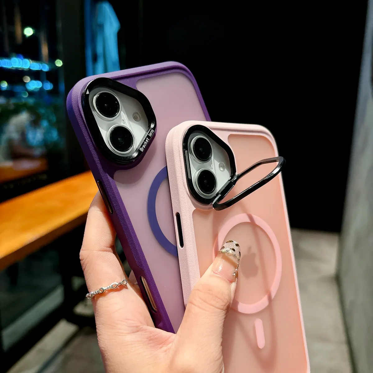 极智先锋磁吸支架系列适用iphone苹果Magsafe磁吸充电带镜头支架保护壳全包防摔高级感