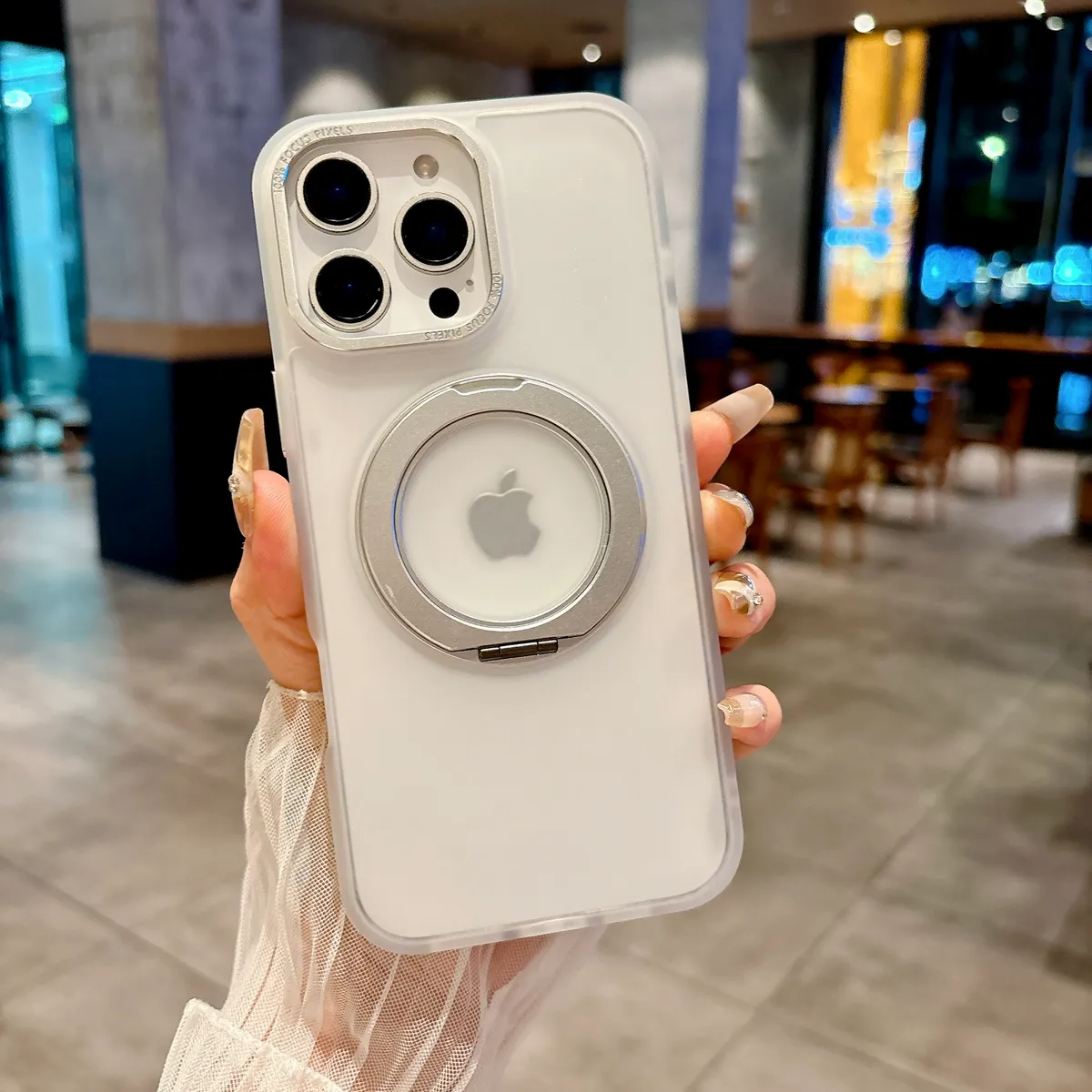 适用iphone苹果手机壳新款360转动解压神器超强磁吸支架车载高级感轻奢软壳抗震防摔保护套 - 图片 6