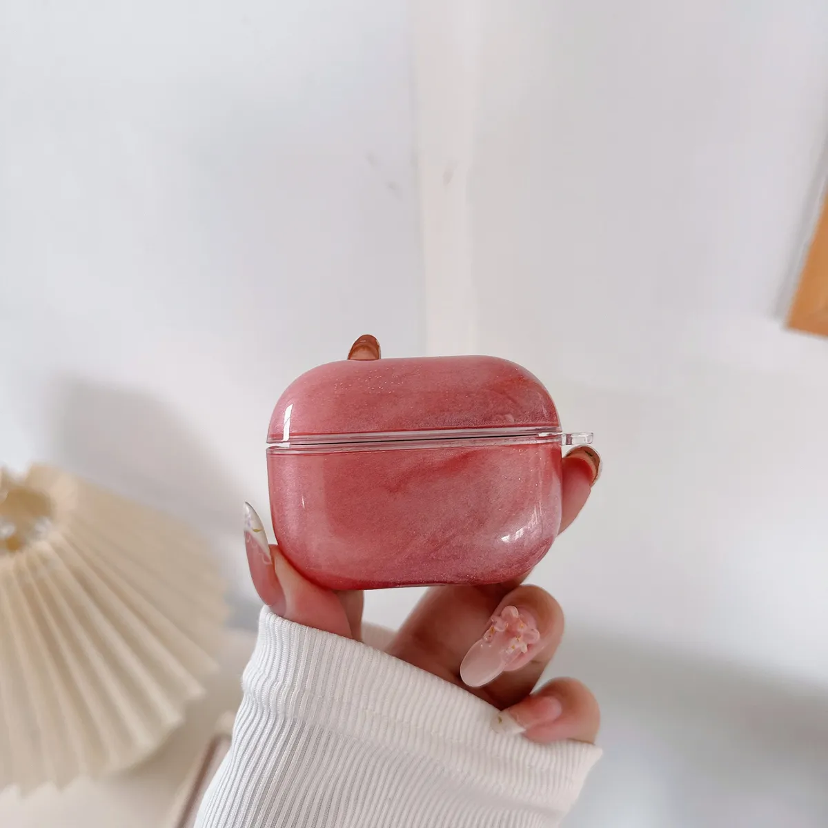 适用苹果AirPods4保护套airpodsPro2无线蓝牙耳机壳硬airpods3pro二三四代分体式1/2/3/4流沙耳机壳防摔新款 - 图片 6
