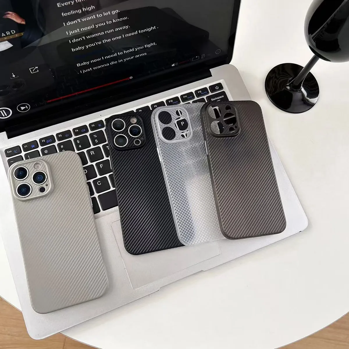 【灵动AI触控】苹果16Promax碳纤维磨砂壳16pro手机壳iPhone15超薄14防摔软壳13手机壳12情侣同款 - 图片 3