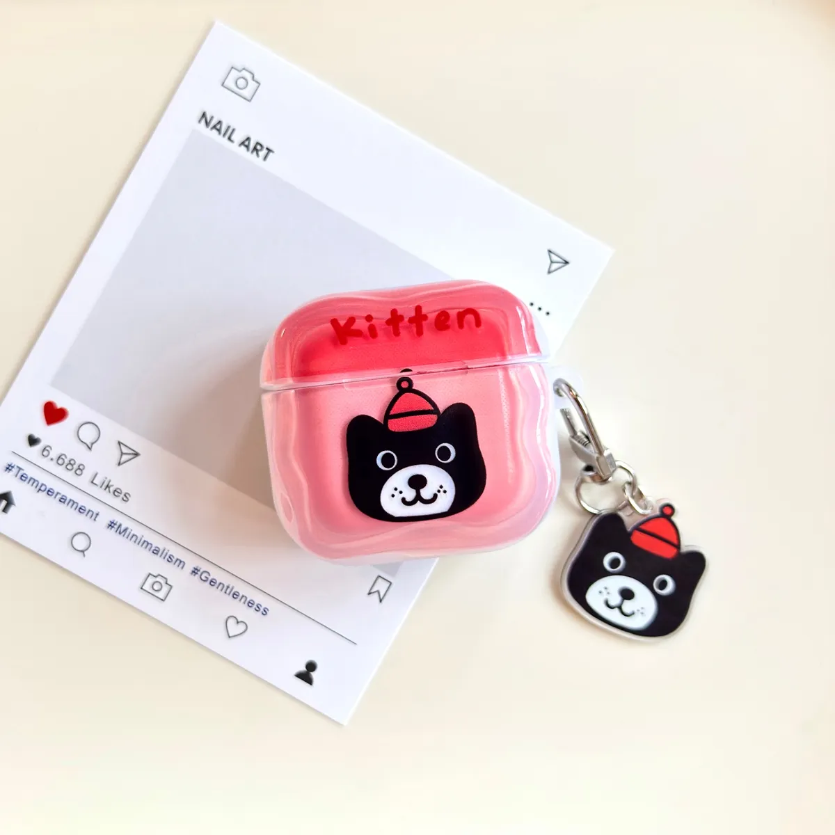 卡通撞色猫狗适用Airpods4代耳机保护套pro2二三代苹果蓝牙3代 - 图片 7