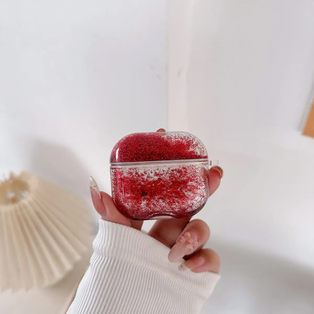 适用苹果AirPods4保护套airpodsPro2无线蓝牙耳机壳硬airpods3pro二三四代分体式1/2/3/4流沙耳机壳防摔新款 - 图片 2