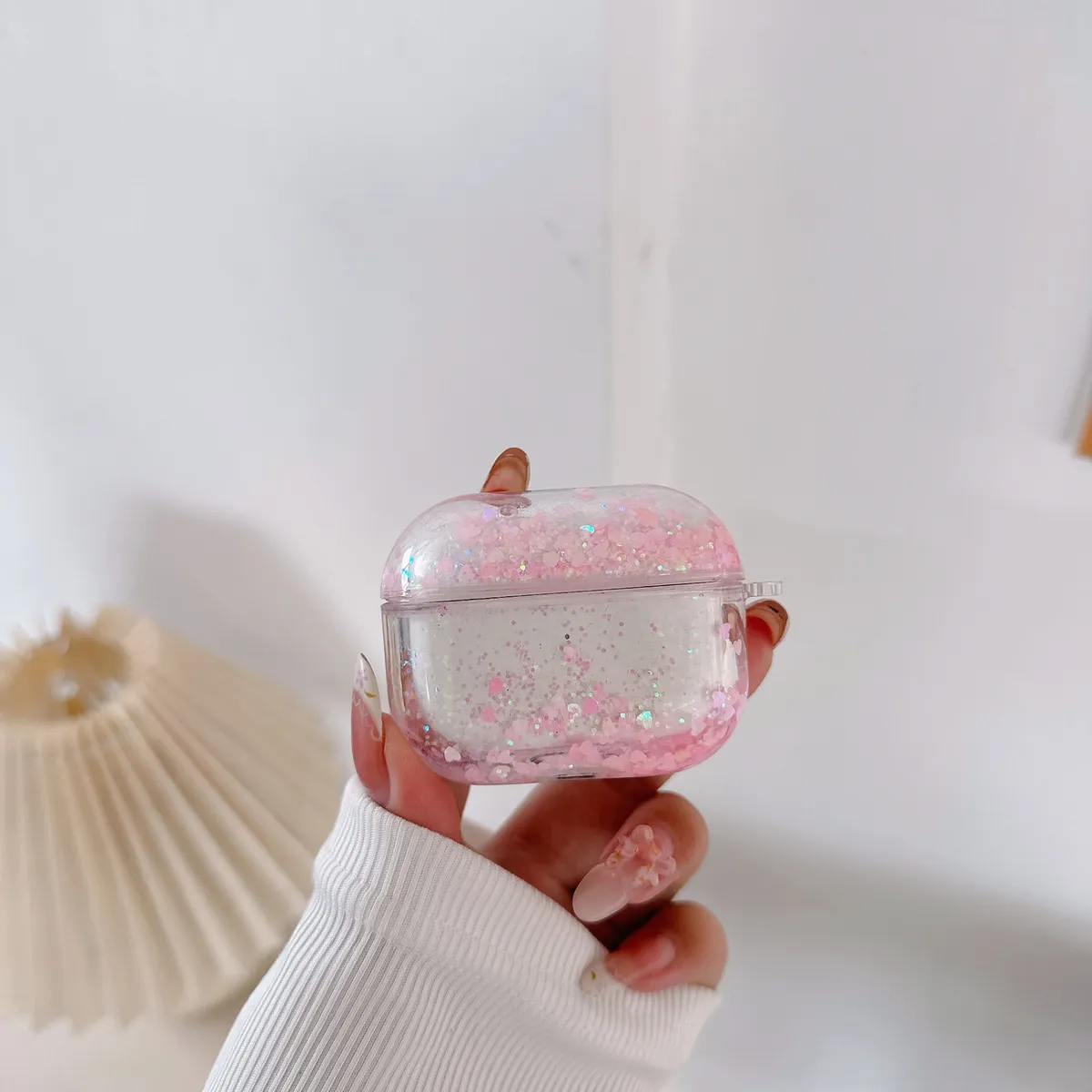 适用苹果AirPods4保护套airpodsPro2无线蓝牙耳机壳硬airpods3pro二三四代分体式1/2/3/4流沙耳机壳防摔新款 - 图片 3