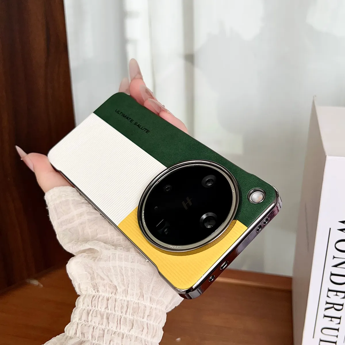 适用于OPPOX8系列型格红绿三色拼接手机壳 - 图片 5