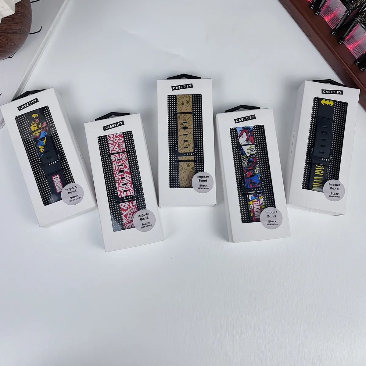 苹果-CASETiFY表带死侍金刚狼蝙蝠侠-硅胶材质适用S1-S10腕带S9高级感表带S8 - 图片 5