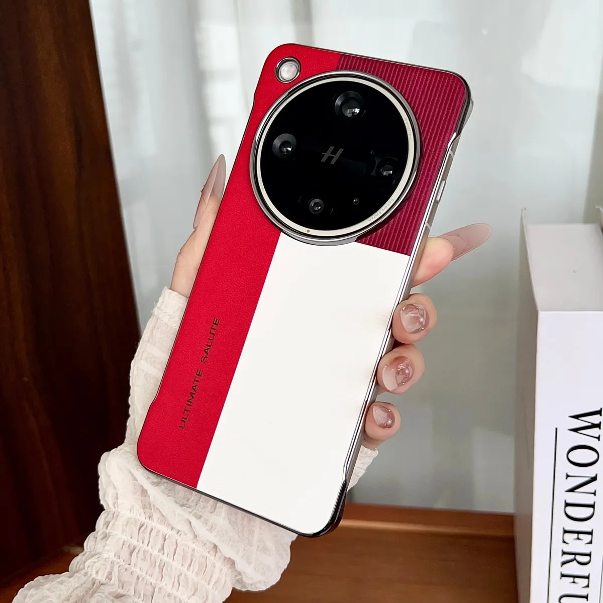 适用于OPPOX8系列型格红绿三色拼接手机壳