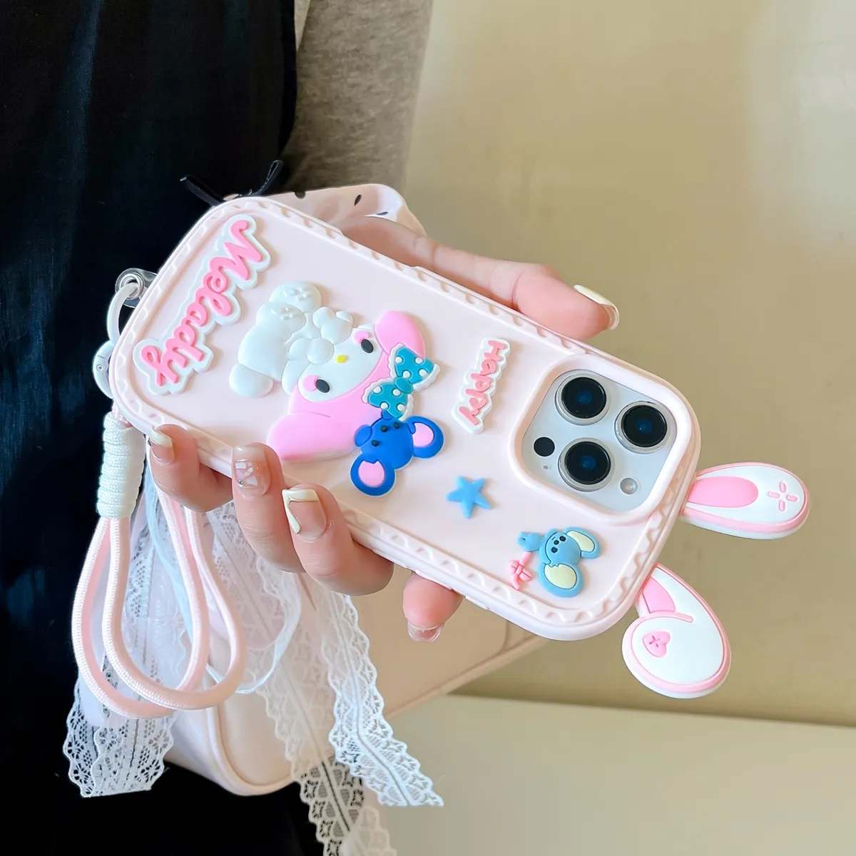 新模具 卡通美乐蒂适用iPhone15promax防摔苹果14promax手机壳16promax手机壳13promax - 图片 6