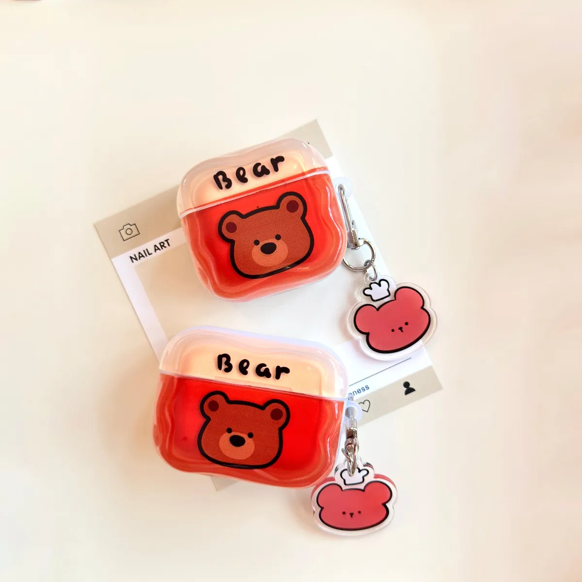 卡通可爱小熊适用Airpods4代耳机保护套pro2二三代苹果蓝牙3代 - 图片 5