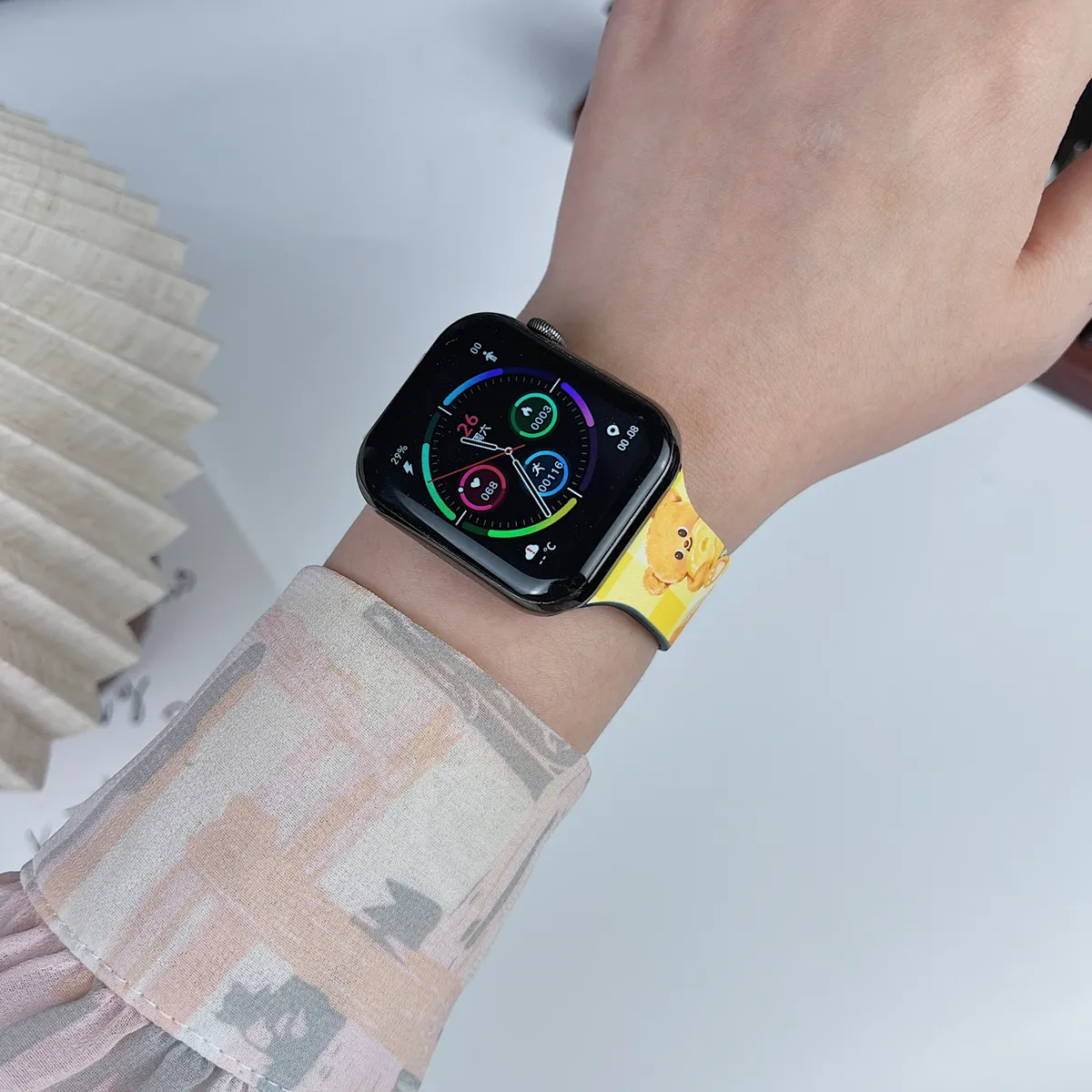 苹果-CASETiFY表带吉伊卡哇黄油小熊-硅胶材质适用S1-S10腕带S9高级感表带S8 - 图片 6