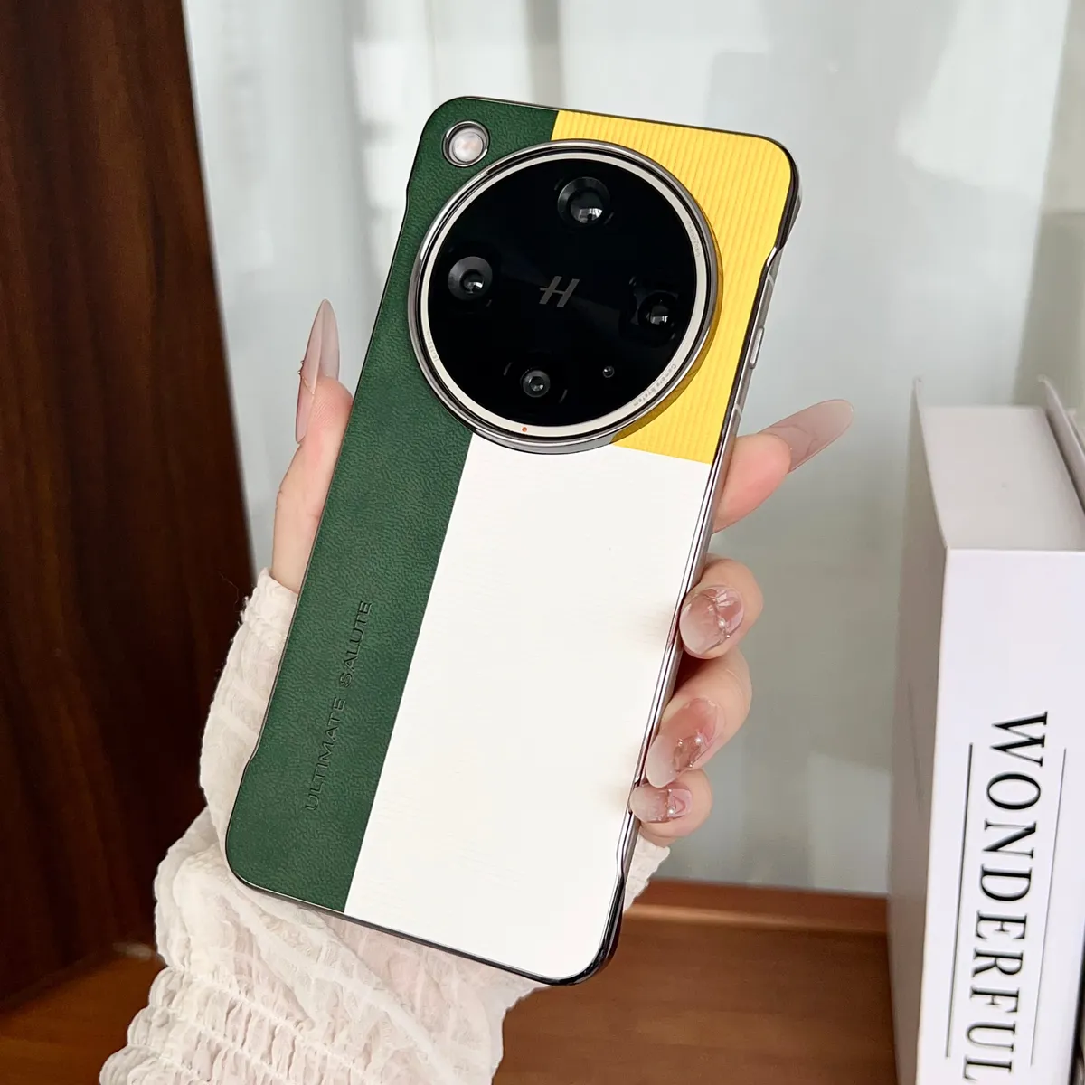 适用于OPPOX8系列型格红绿三色拼接手机壳 - 图片 8