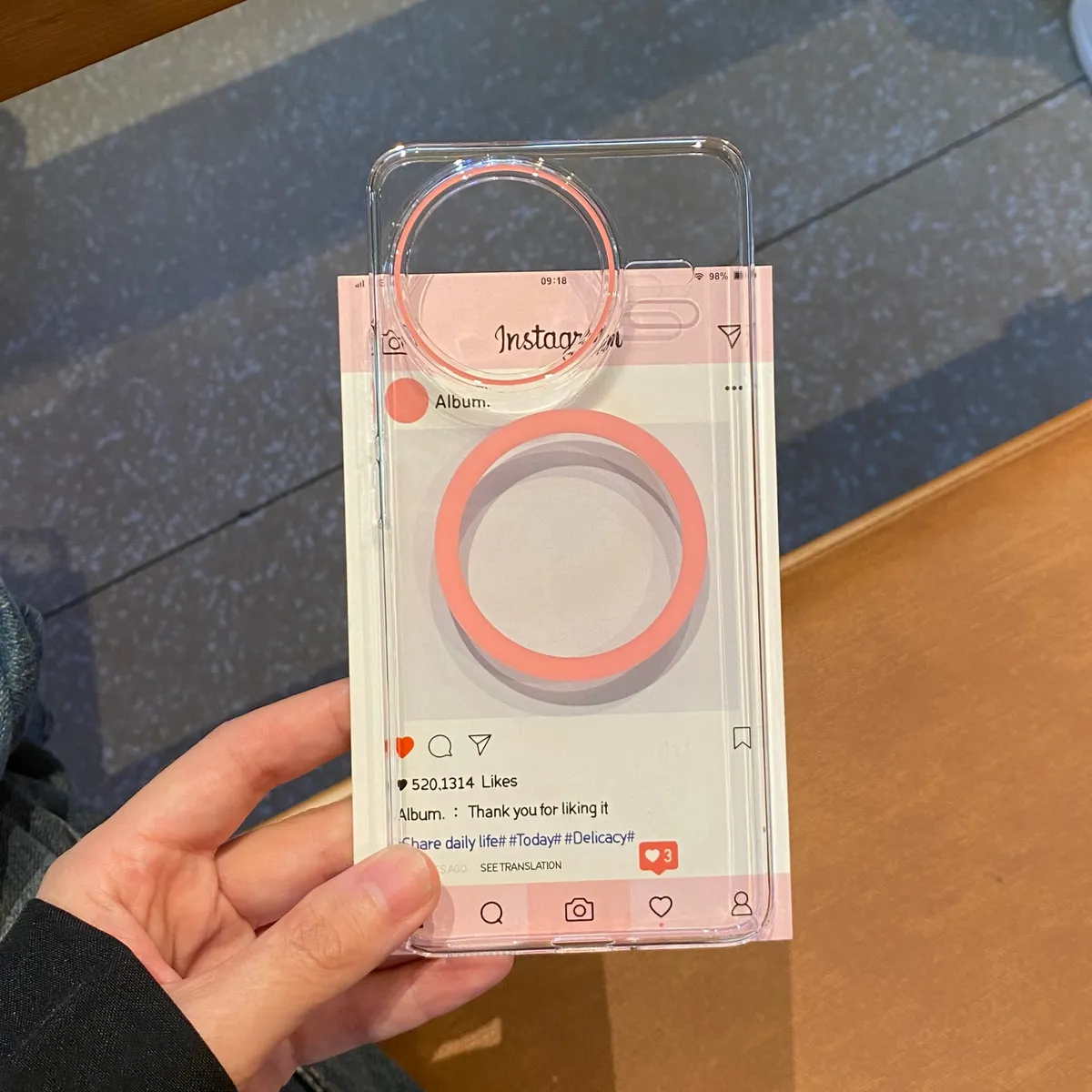 ins适用K80夜光网红防摔透明硬壳情侣 - 图片 5