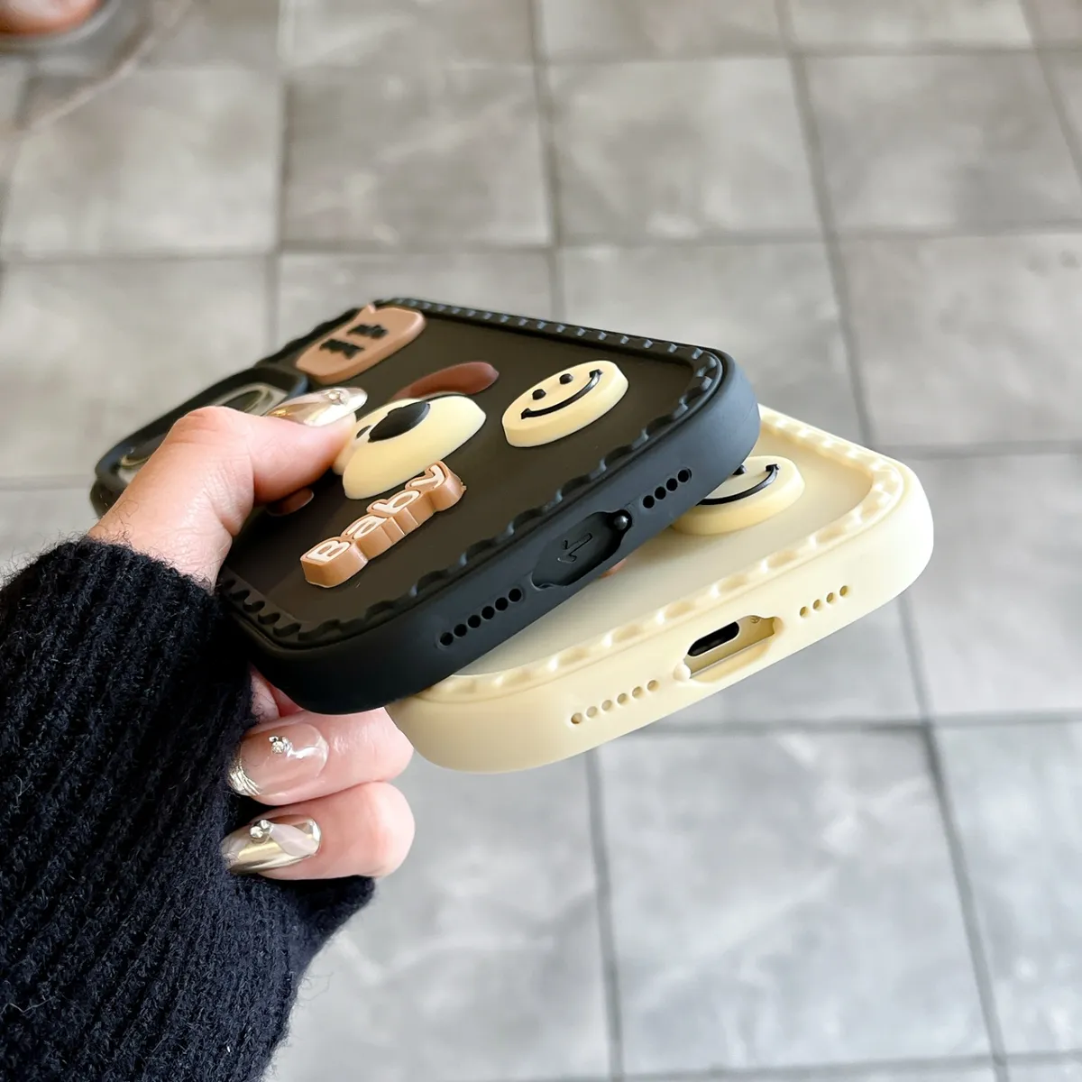 防尘塞推窗掌门狗日韩ins创意卡通立体适用iphone14promax苹果13手机壳11创意15pro新款可爱15pm保护套14 - 图片 3