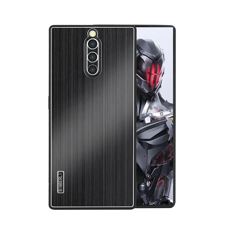 适用红魔8pro手机壳精孔镜头红魔8pro+高档保护套新款红魔9pro+金属背板防滑潮款新级感商务简约 - 图片 3