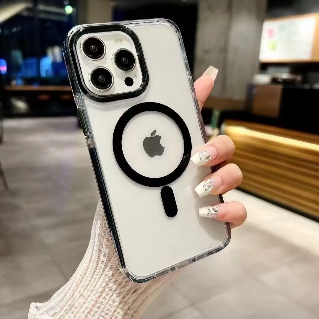 幻彩挂绳磁吸系列四角防摔适用iphone苹果magsafe斜挎挂绳透明小众手机保护壳 - 图片 8