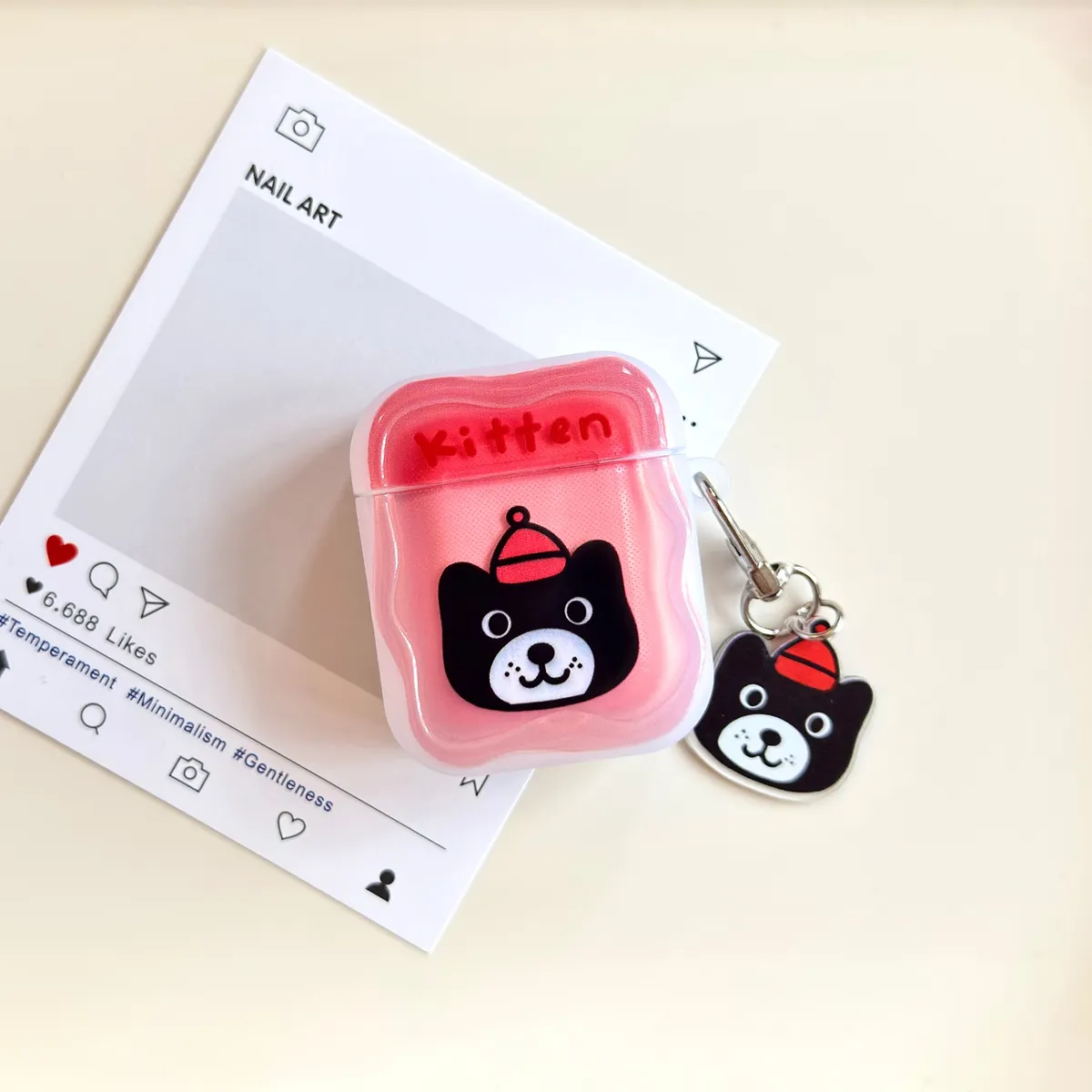 卡通撞色猫狗适用Airpods4代耳机保护套pro2二三代苹果蓝牙3代 - 图片 5