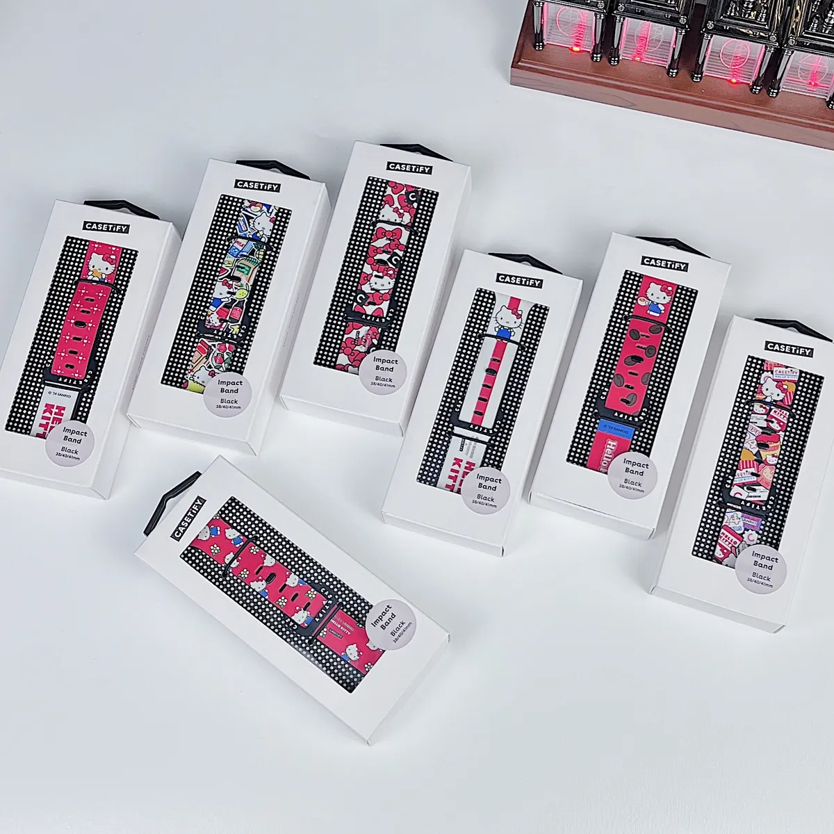 苹果-CASETiFY联名KT猫表带-硅胶材质适用S1-S10腕带S9高级感表带S8 - 图片 6