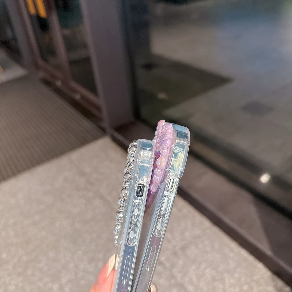 爱心水钻iPhone15手机壳16个性创意苹果14Promax奢华高级感适用13网红透明时尚高颜值12轻奢风潮流新款保护套 - 图片 10
