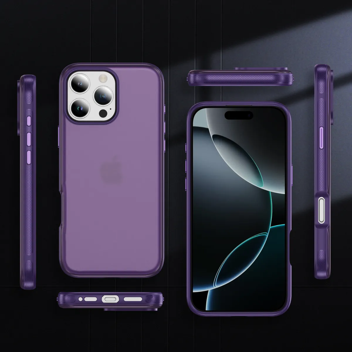 图拉思肤感平面高级感防指纹抗震防摔半透明适用苹果iphone系列 - 图片 4