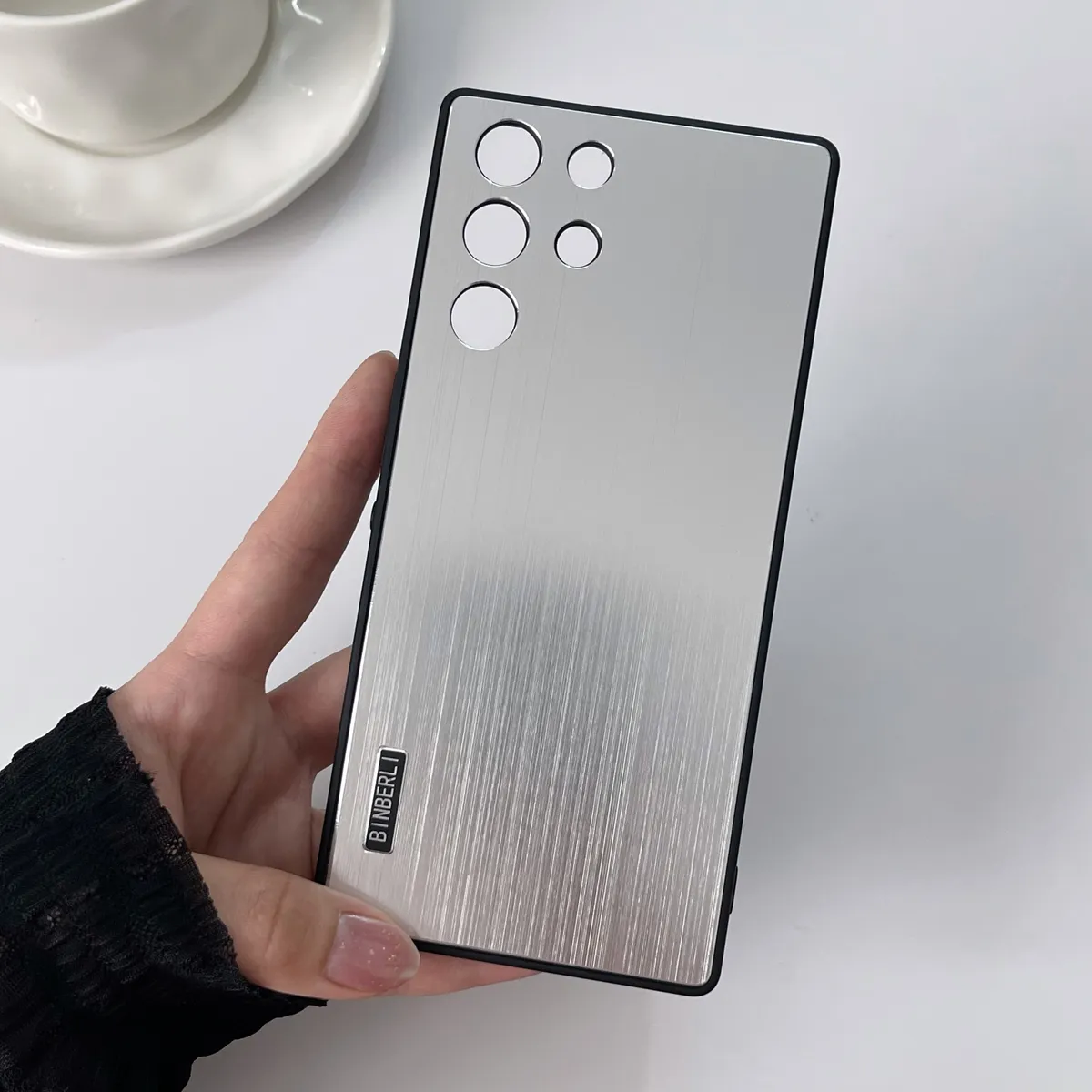 适用红魔10PRO金属背板拉丝手机壳防摔tpu边框红魔10pro+超薄散热保护套男女 - 图片 9