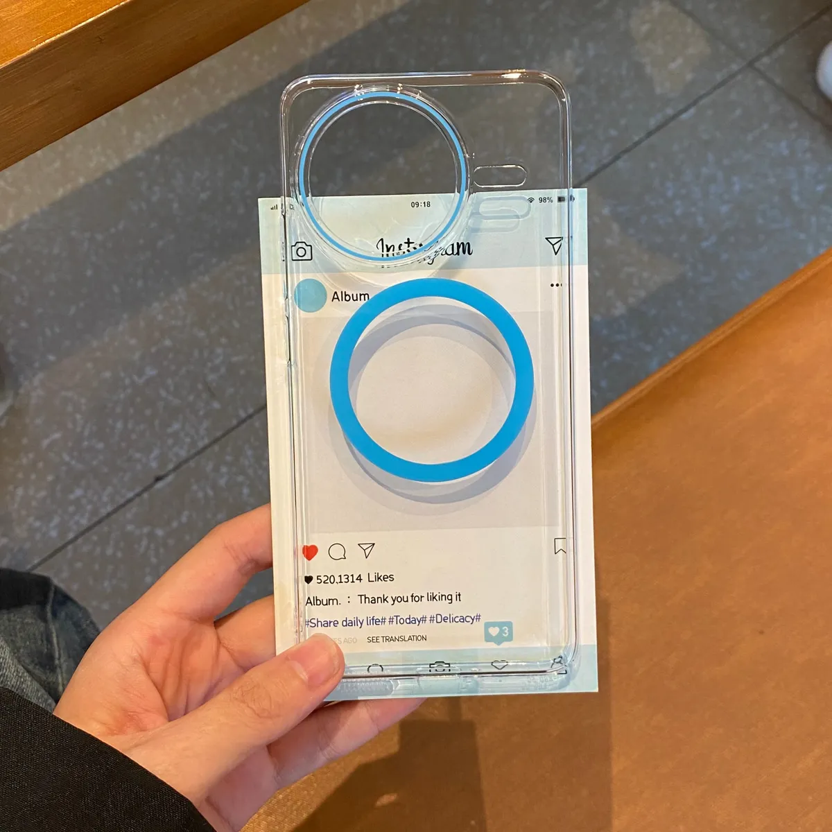 ins适用K80夜光网红防摔透明硬壳情侣 - 图片 2