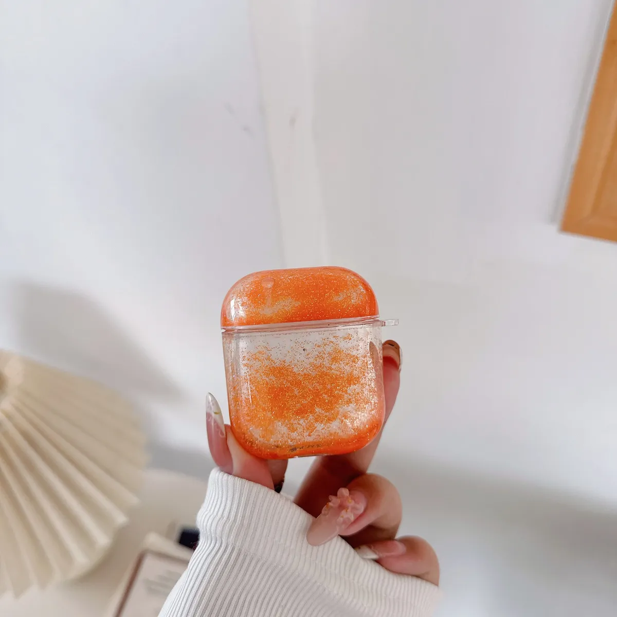 适用苹果AirPods4保护套airpodsPro2无线蓝牙耳机壳硬airpods3pro二三四代分体式1/2/3/4流沙耳机壳防摔新款 - 图片 4