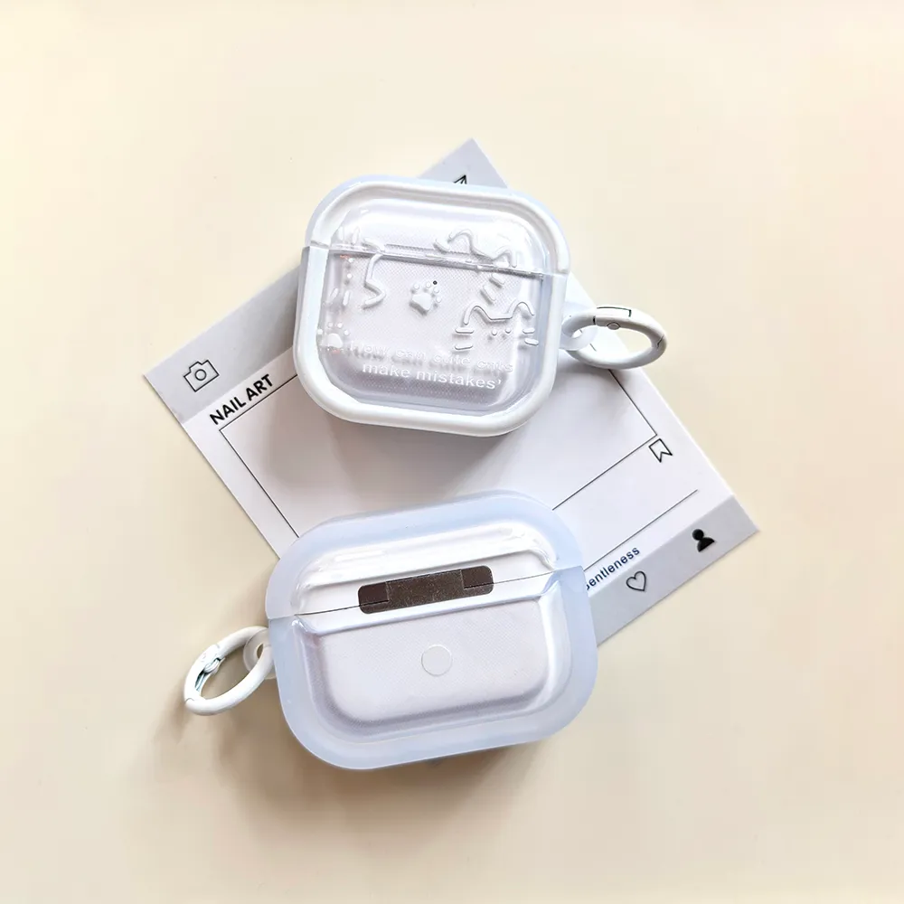 猫爪线条猫咪适用Airpods4代耳机保护套pro2二三代苹果蓝牙3代 - 图片 7