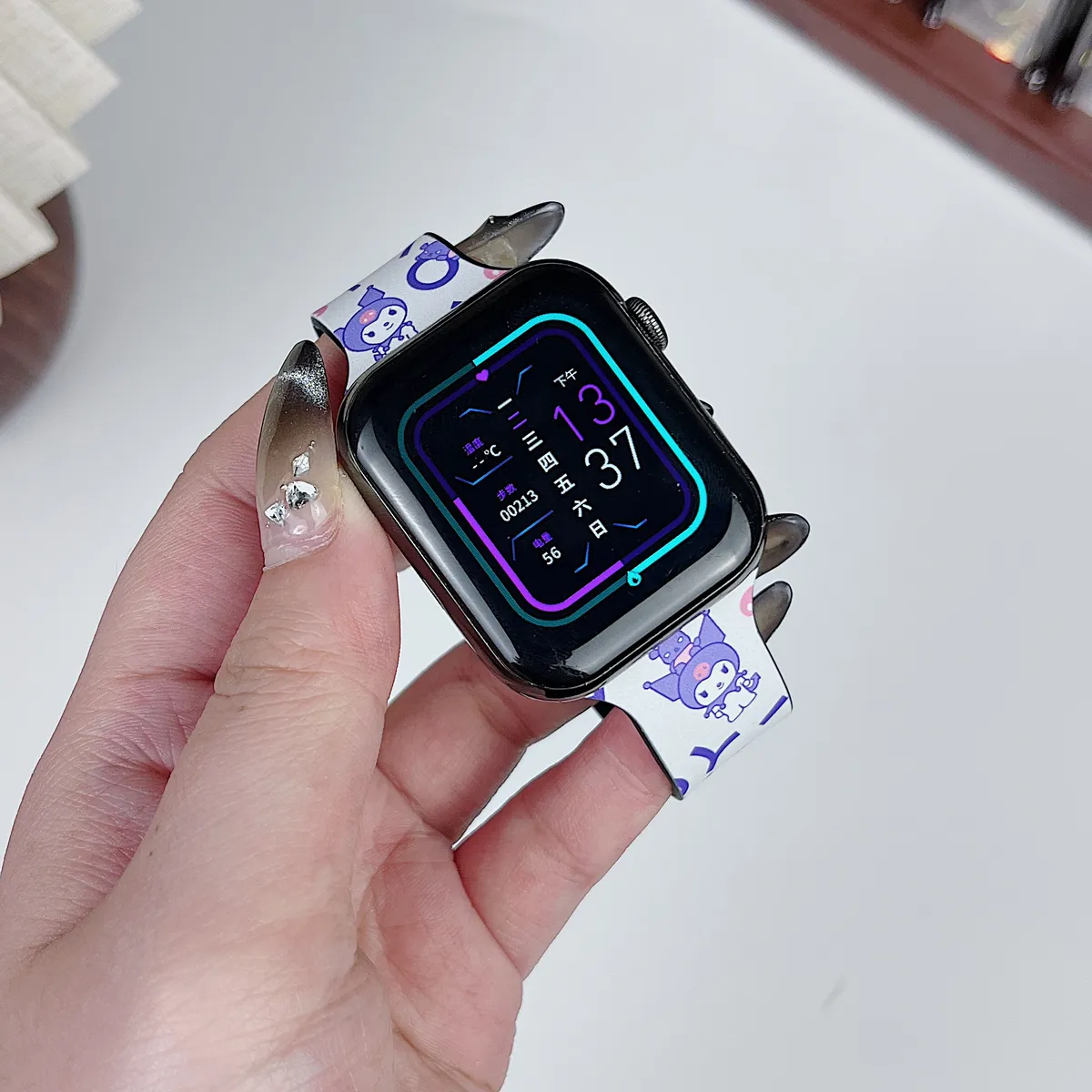 苹果-CASETiFY表带库洛米联名-硅胶材质适用S1-S10腕带S9高级感表带S8 - 图片 6