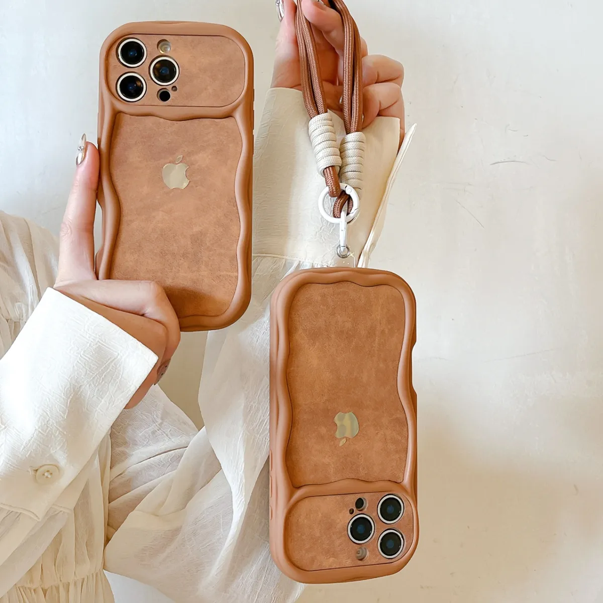 皮质苹果LOGO适用苹果16promax手机壳iphone14promaxo大气15promax时尚防摔13promax - 图片 8