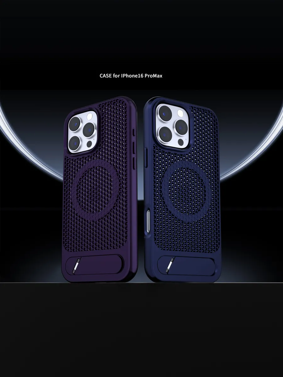 X2蜂窝3D蜂巢散热磁吸支架适用苹果iphone16系列保护壳 - 图片 7
