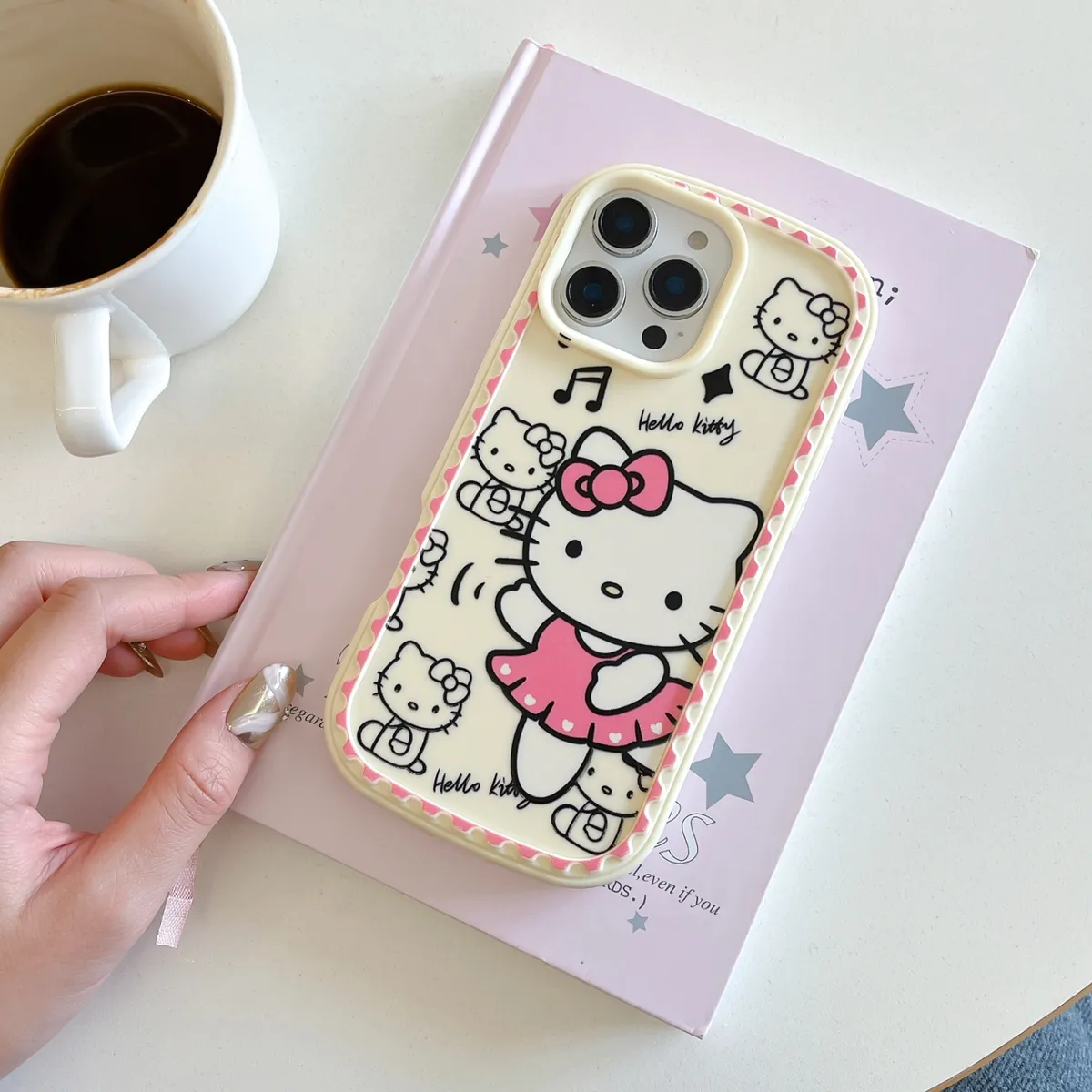 防尘塞推窗 裙子KT卡通HelloKitty猫适用苹果14手机壳iPhone15promax全包13透明可爱16pro少女 - 图片 8