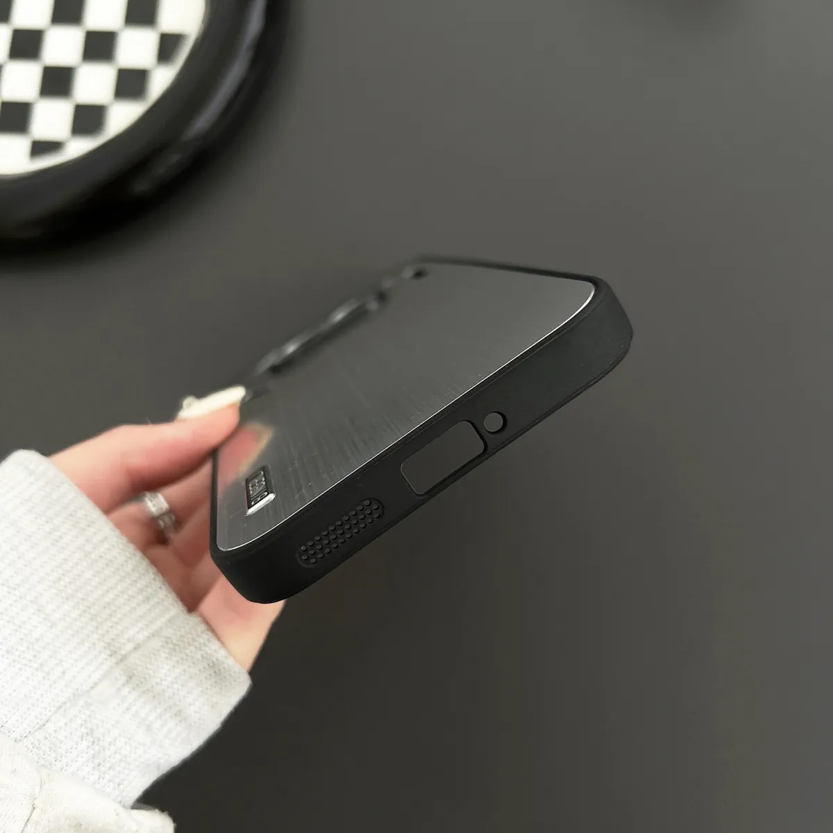 谷歌黑豹Nothingphone1金属背板超薄防摔手机壳适用于黑豹NothingPhone2A简约男女款 - 图片 2