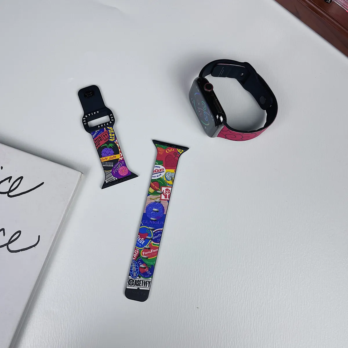 苹果-CASETiFY表带海贼王联名-硅胶材质适用S1-S10腕带S9高级感表带S8 - 图片 6