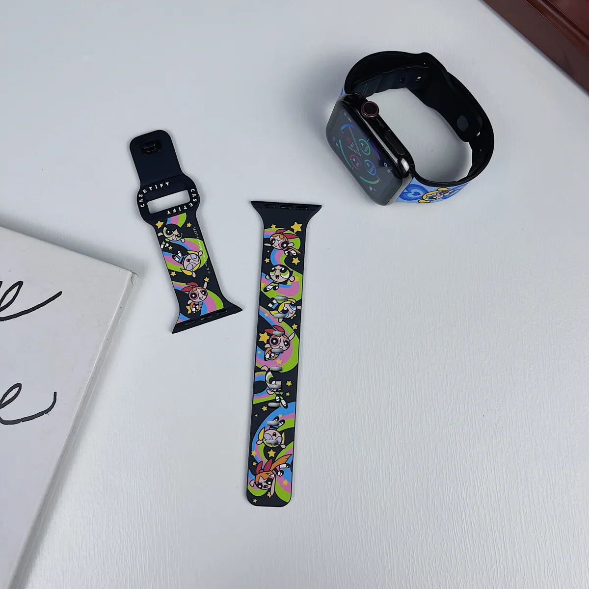 苹果-CASETiFY表带飞天小女警-硅胶材质适用S1-S10腕带S9高级感表带S8 - 图片 5