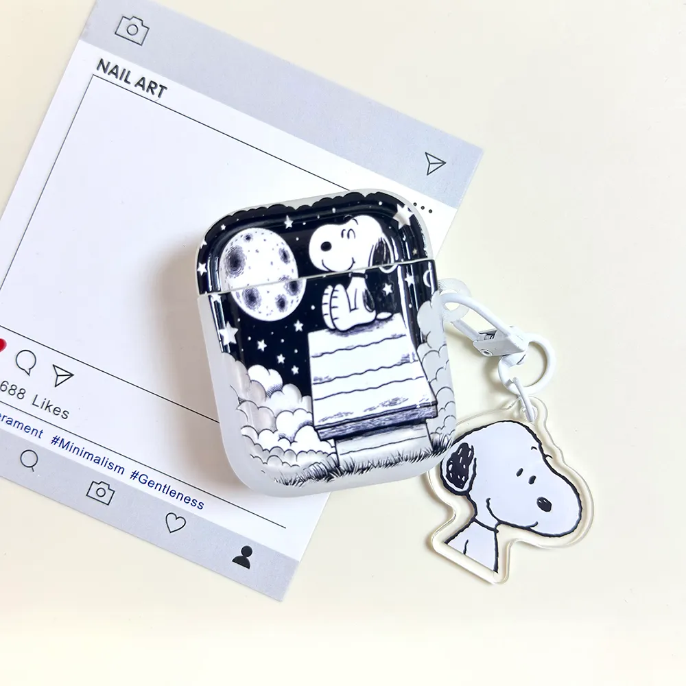 卡通史努比适用airpods4保护套苹果耳机壳airpodspro2蓝牙四代软