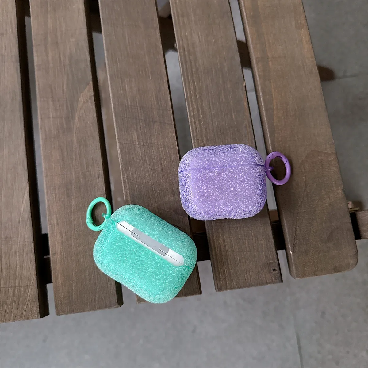 适用苹果AirPods4保护套airpodsPro2无线蓝牙耳机壳软airpods3荔枝纹pro二三四代分体式1/2/3/4防摔新款 - 图片 6
